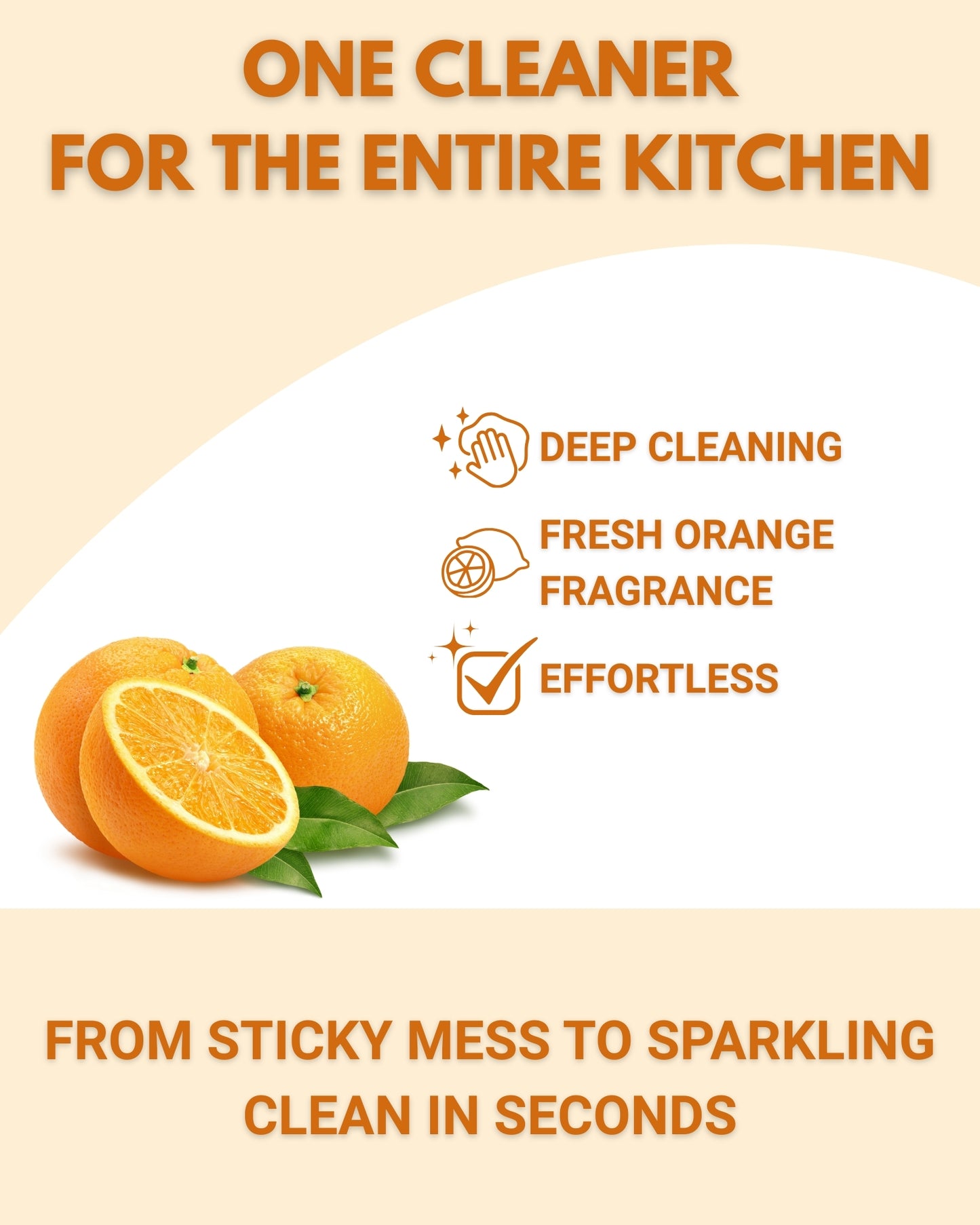 India’s best foaming kitchen cleaner | Infused with natural ORANGE peel extracts | Eco-friendly, Plant based and non-toxic Formula | Homenova Essentials (500ml)