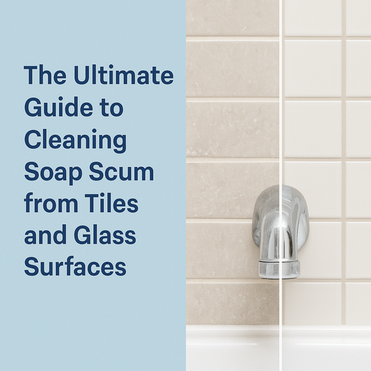 The Ultimate solution to Cleaning Soap Scum from Tiles and Glass Surfaces