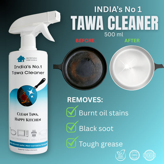 India’s No.1 Tawa Cleaner | Restore the Original Shine in Minutes | HOMENOVA ESSENTIALS (500 ml)