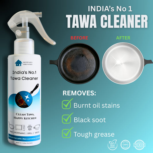 India’s No.1 Tawa Cleaner | Restore the Original Shine in Minutes | HOMENOVA ESSENTIALS (200 ml)