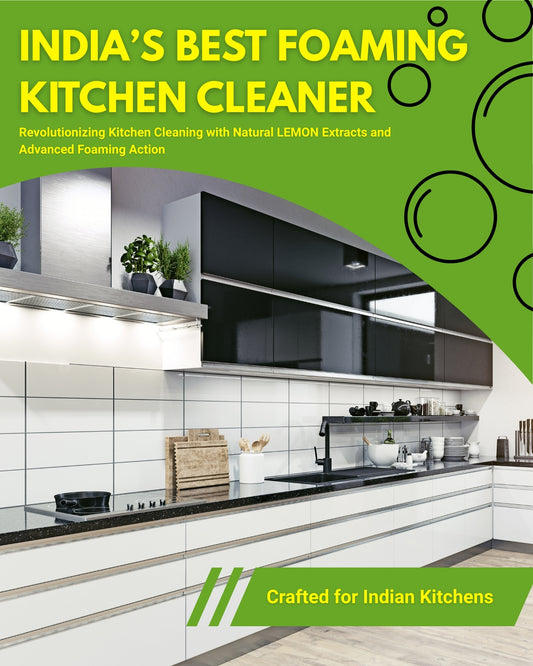 India’s best foaming kitchen cleaner | Infused with natural LEMON extracts | Eco-friendly, Plant based and non-toxic Formula | Homenova Essentials (500ml)