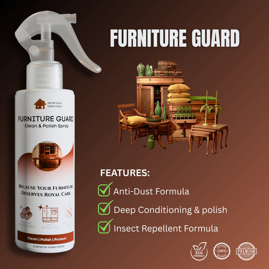 Premium Furniture Guard Spray | Eco-Friendly Wood & Surface Protector | HOMENOVA ESSENTIALS (200ml)