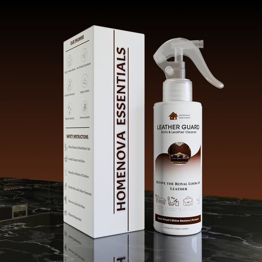 Premium Leather Guard & Cleaner |  Eco-Friendly Leather Protection Spray | HOMENOVA ESSENTIALS